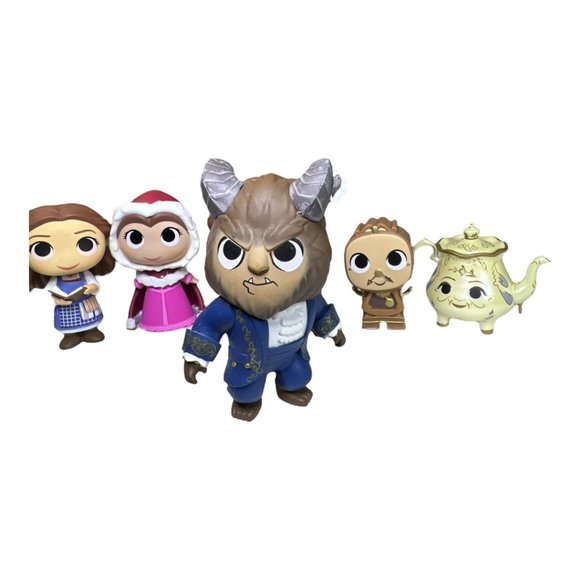 Lot of 6 Disney Beauty and the Beast Funko Mini Figures Size 3.5" - 2" - Picture 5 of 10